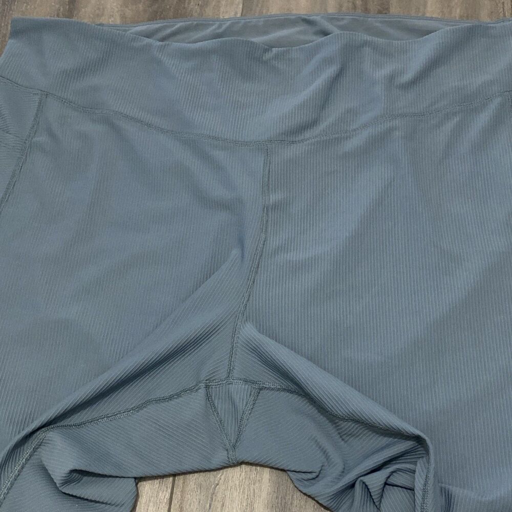 Old Navy Active Powersoft Leggings Womens 4X Green Dark Ivy Ribbed High Rise - Picture 4 of 7